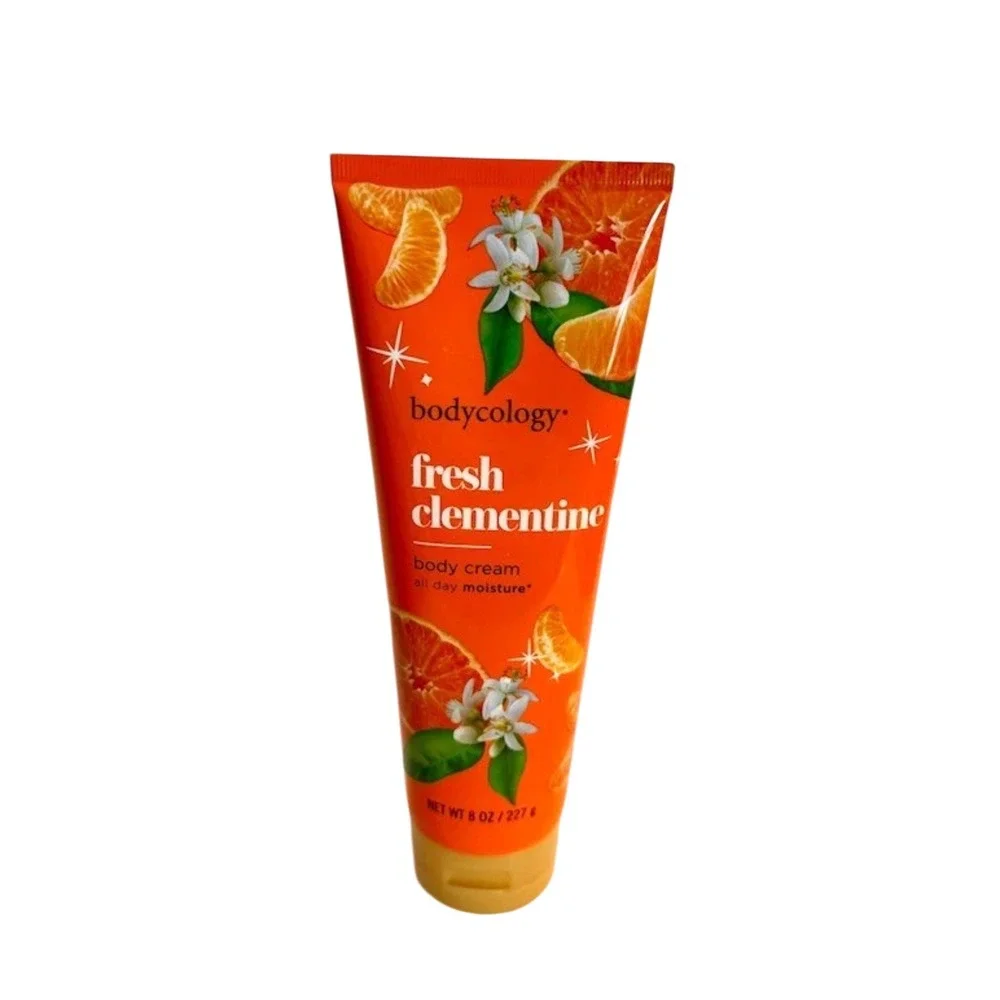 2 Pack Bodycology Fresh Clementine Body Cream All Day‎ Moisture 8oz